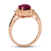 Thumbnail Image 2 of Le Vian Natural Rhodolite Garnet Ring 1/4 ct tw Diamonds 14K Strawberry Gold