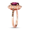 Thumbnail Image 3 of Le Vian Natural Rhodolite Garnet Ring 1/4 ct tw Diamonds 14K Strawberry Gold