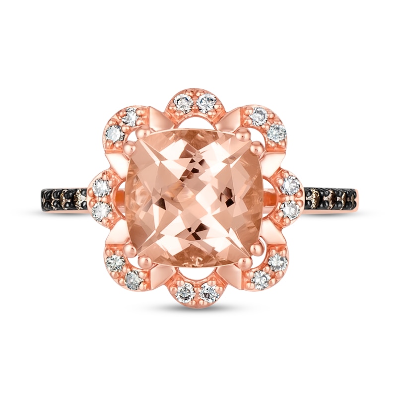 Le Vian Natural Morganite Ring 1/4 ct tw Diamonds 14K Strawberry Gold