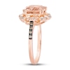 Thumbnail Image 3 of Le Vian Natural Morganite Ring 1/4 ct tw Diamonds 14K Strawberry Gold