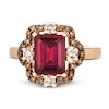 Thumbnail Image 1 of Le Vian Natural Rhodolite Garnet Ring 3/8 ct tw Diamonds 14K Strawberry Gold