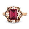 Thumbnail Image 2 of Le Vian Natural Rhodolite Garnet Ring 3/8 ct tw Diamonds 14K Strawberry Gold