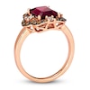Thumbnail Image 3 of Le Vian Natural Rhodolite Garnet Ring 3/8 ct tw Diamonds 14K Strawberry Gold