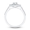 Thumbnail Image 3 of Diamond Engagement Ring 7/8 ct tw Pear-shaped/Round/Baguette 14K White Gold