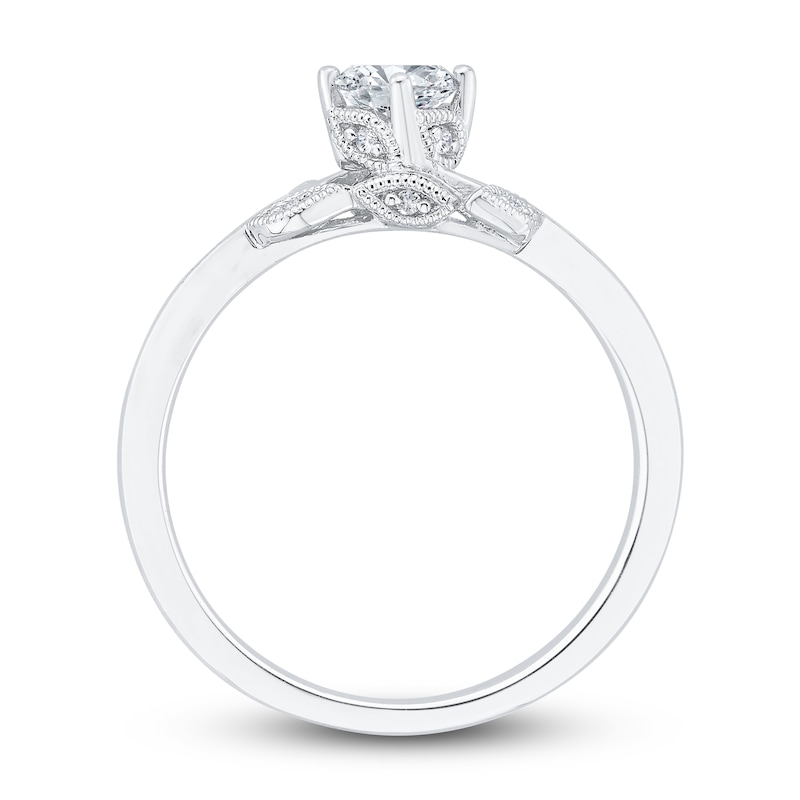 Main Image 2 of Diamond Engagement Ring 3/8 ct tw Round 14K White Gold