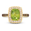 Thumbnail Image 2 of Le Vian Natural Peridot Ring 1/2 ct tw Diamonds 14K Honey Gold
