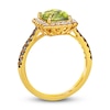 Thumbnail Image 3 of Le Vian Natural Peridot Ring 1/2 ct tw Diamonds 14K Honey Gold