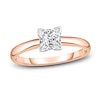 Thumbnail Image 1 of Diamond Solitaire Engagement Ring 3/8 ct tw Princess 14K Rose Gold (I2/I)