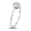 Thumbnail Image 2 of Diamond Solitaire Engagement Ring 1/2 ct tw Bezel-Set Round 14K White Gold (I2/I)