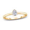 Thumbnail Image 1 of Diamond Solitaire Engagement Ring 1/2 ct tw Bezel-Set Pear14K Yellow Gold (I2/I)