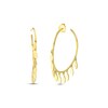 Thumbnail Image 1 of Multi-Disk Hoop Earrings 14K Yellow Gold 40mm