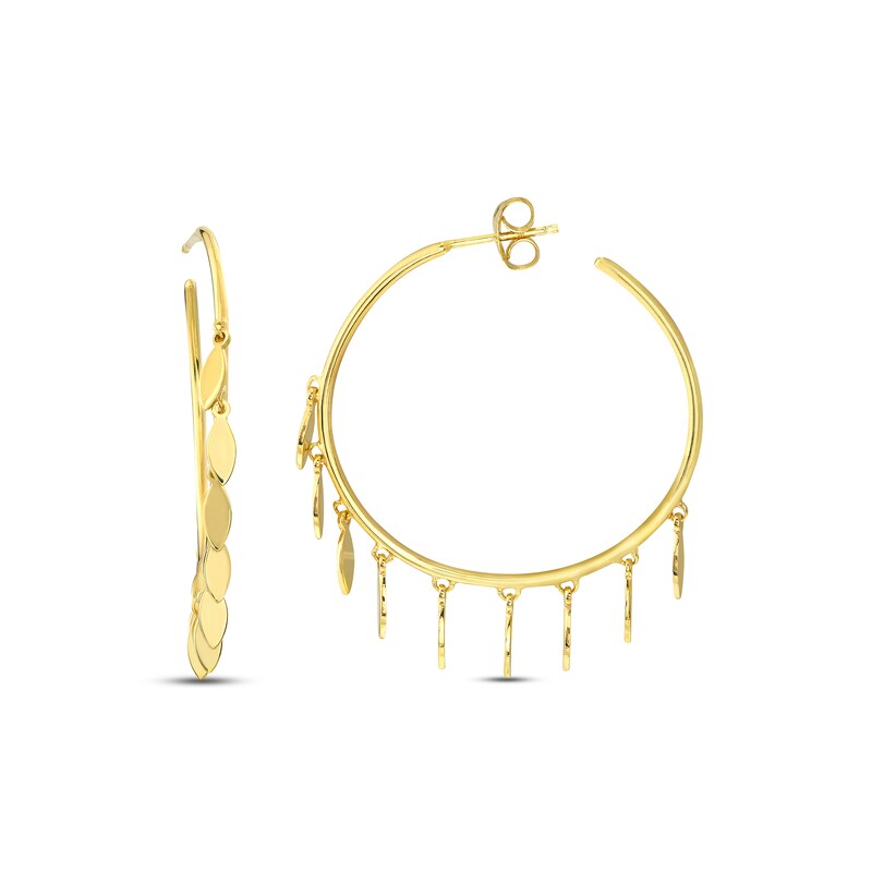 Main Image 2 of Multi-Disk Hoop Earrings 14K Yellow Gold 40mm
