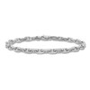 Men's Mariner Link Bracelet 14K White Gold 5.1mm 8.5"