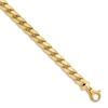 Thumbnail Image 1 of Men's Polished Curb Link Bracelet 14K Yellow Gold