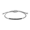John Hardy Classic Chain Natural Black Spinel & Natural Black Sapphire Bolo Bracelet Sterling Silver