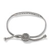 John Hardy Classic Chain Natural Black Spinel & Natural Black Sapphire Bolo Bracelet Sterling Silver