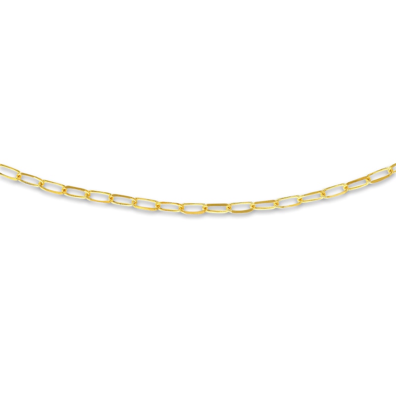 Main Image 2 of Diamond-Cut Forzatina Chain Choker 14K Yellow Gold 13" Adj. 1.7mm