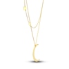 Thumbnail Image 2 of Moon & Stars Necklace 14K Yellow Gold 16"
