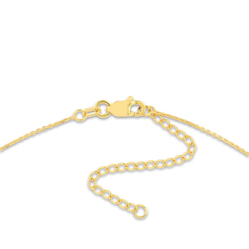 Main Image 3 of Moon & Stars Necklace 14K Yellow Gold 16"