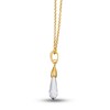 Thumbnail Image 2 of Le Vian Natural Quartz Drop Pendant Necklace Diamond Accents 14K Honey Gold
