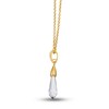 Thumbnail Image 1 of Le Vian Natural Quartz Drop Pendant Necklace Diamond Accents 14K Honey Gold