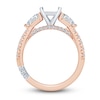 Pnina Tornai Lab-Created Diamond Engagement Ring Setting 1 ct tw Pear/Round 14K Rose Gold