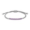 John Hardy Classic Chain Natural Amethyst Bolo Bracelet Sterling Silver, Medium-Large