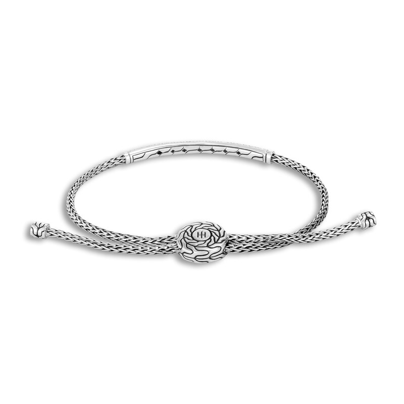 John Hardy Classic Chain Natural Amethyst Bolo Bracelet Sterling Silver, Medium-Large