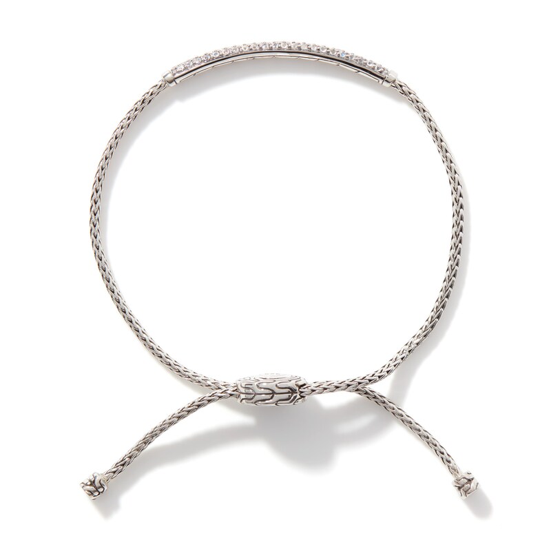 John Hardy Classic Chain Natural Moonstone Bolo Bracelet Sterling Silver, Medium-Large