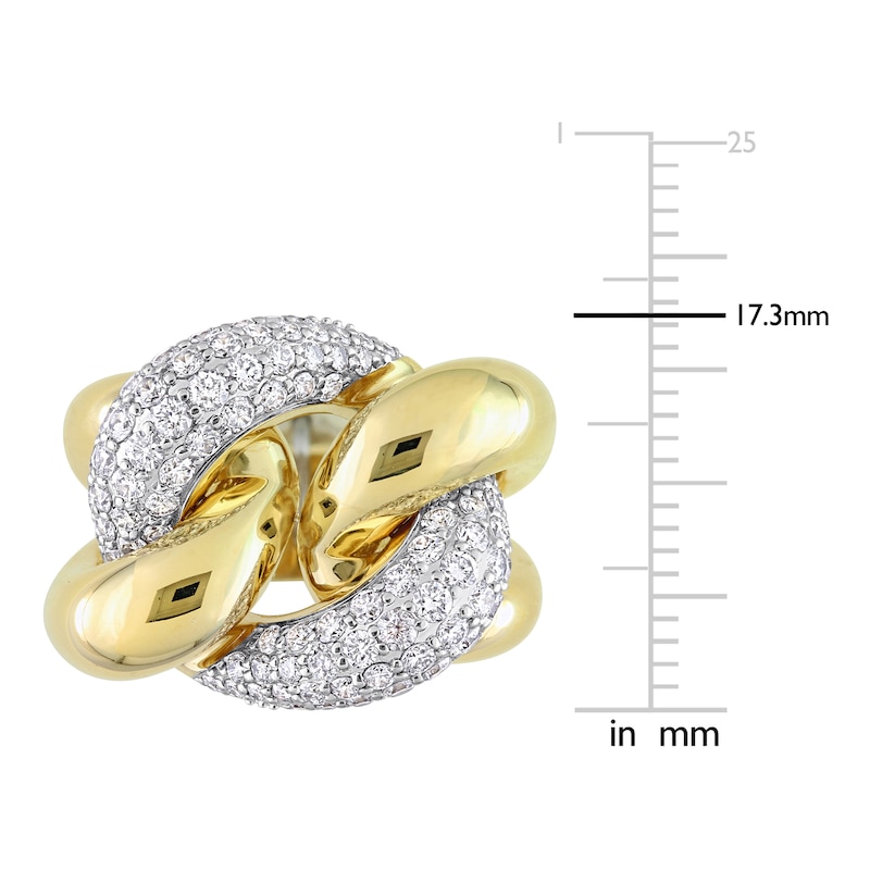 Diamond Ring 1-1/3 ct tw Round 14K Yellow Gold