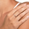 Thumbnail Image 3 of Juliette Maison Natural Aquamarine Baguette Bar Ring 10K Yellow Gold