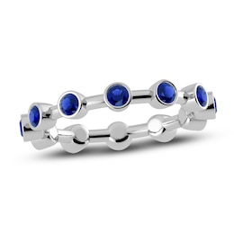 Juliette Maison Natural Blue Sapphire Ring 10K White Gold