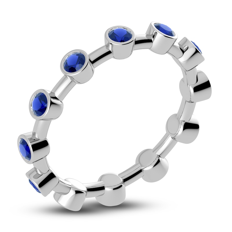 Main Image 2 of Juliette Maison Natural Blue Sapphire Ring 10K White Gold