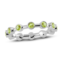 Juliette Maison Natural Peridot Ring 10K White Gold