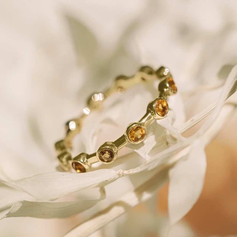 Main Image 4 of Juliette Maison Natural Peridot Ring 10K White Gold