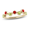 Thumbnail Image 1 of Juliette Maison Natural Ruby & Natural Peridot Ring 10K Yellow Gold