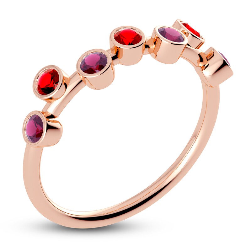 Main Image 2 of Juliette Maison Natural Ruby & Natural Rhodolite Garnet Ring 10K Rose Gold