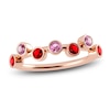 Thumbnail Image 1 of Juliette Maison Natural Ruby & Natural Pink Tourmaline Ring 10K Rose Gold