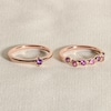 Thumbnail Image 4 of Juliette Maison Natural Ruby & Natural Pink Tourmaline Ring 10K Rose Gold