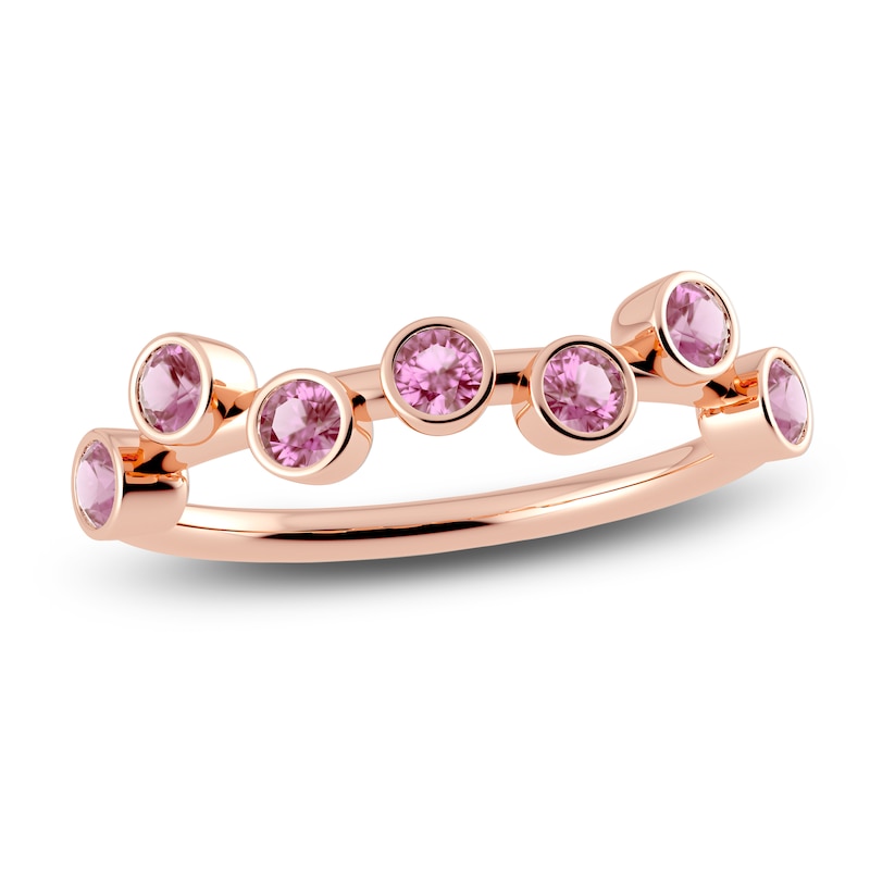 Main Image 1 of Juliette Maison Natural Pink Tourmaline Ring 10K Rose Gold