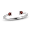 Thumbnail Image 0 of Juliette Maison Natural Garnet Cuff Ring 10K White Gold