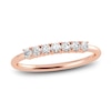 Thumbnail Image 1 of Juliette Maison Natural White Sapphire Half Eternity Ring 10K Rose Gold