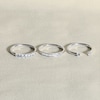 Thumbnail Image 4 of Juliette Maison Natural White Sapphire Half Eternity Ring 10K Rose Gold