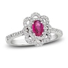 Thumbnail Image 1 of Le Vian Natural Ruby Ring 1/3 ct tw Diamonds Platinum