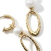 John Hardy Classic Chain Freshwater Cultured Pearl Drop Earrings 18K Yellow Gold