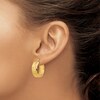 Tube Hoop Earrings 14K Yellow Gold 20mm