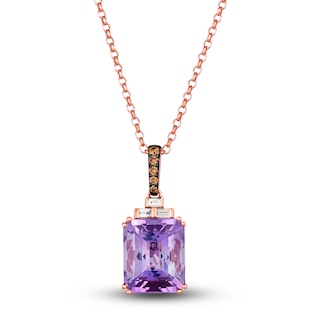 Pink amethyst and rose gold necklace  Freedman Jewelers Boston - Freedman  Jewelers