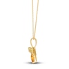 Thumbnail Image 2 of Le Vian Natural Citrine Bumblebee Necklace 1/10 ct tw Diamonds 14K Honey Gold 19"