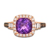 Thumbnail Image 3 of Le Vian Natural Amethyst Ring 1/2 ct tw Diamonds 14K Strawberry Gold