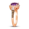 Thumbnail Image 4 of Le Vian Natural Amethyst Ring 1/2 ct tw Diamonds 14K Strawberry Gold